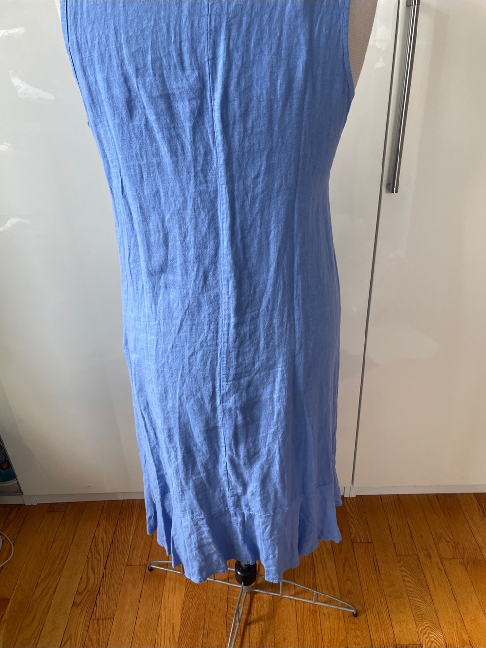 Francesca Bettini Sleeveless V-Neck Slip Dress in Light Blue Size-Large NWT - Picture 7 of 15